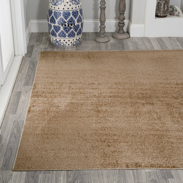 Twyla Classic Solid Low-Pile Machine-Washable Area Rug